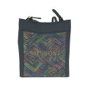 MISSONI CLUB ミッソーニクラブ トートバッグ ブラック ナイロンサテン ロゴ レディース bag 鞄 【中古】