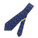 Salvatore Ferragamo サルヴァトーレフェラガモ ネクタイ ネイビー シルク100% メンズ イタリア製 ビジネス 服飾小物 【中古】(4)