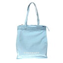 FEILER フェイラー ラブラリーバイフェイラー トートバッグ ブルー キャンバス レディース bag 鞄 サムシングブルー ライトブルー 【中古】