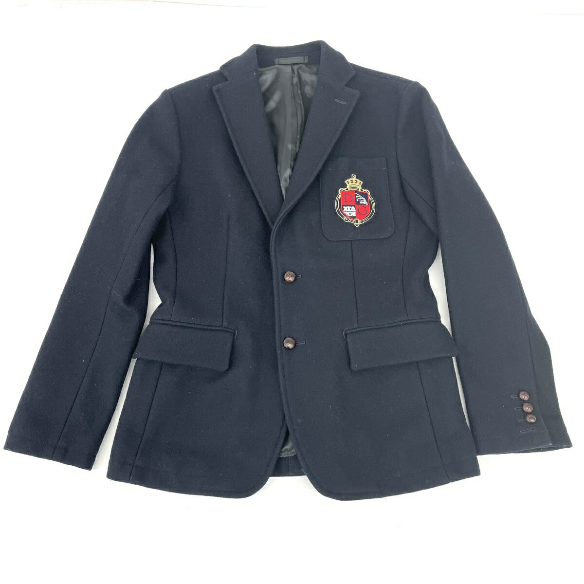 The DUFFER of St.GEORGE ザダファーオブセントジョージ×エクストララージ ブレザー ジャケット 良好 サイズ:M ネイビー メンズ 【中古】