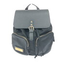 GASTON LUGA ガストンルーガ リュック 良好 ブラック ナイロン×PVC レディース リュックサック バックパック bag 鞄 【中古】