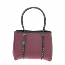 WillowBay ウィローベイ トートバッグ 美品 ボルドー ネオプレン パンチング レディース bag 鞄 【中古】
