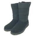 UGG アグ ブーツ US6 ブラック ムートン レディース 靴 シューズ ブーティー boots 【中古】
