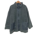 TRUNK HIROKO KOSHINO トランク(ヒロココシノ) スタンドカラーボアコート サイズ:38 グレー レディース アウター 【中古】