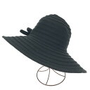CHRISTYS' クリスティーズ ニットハット 帽子 ブラック アクリル レディース 帽子 ハット hat 服飾小物 【中古】