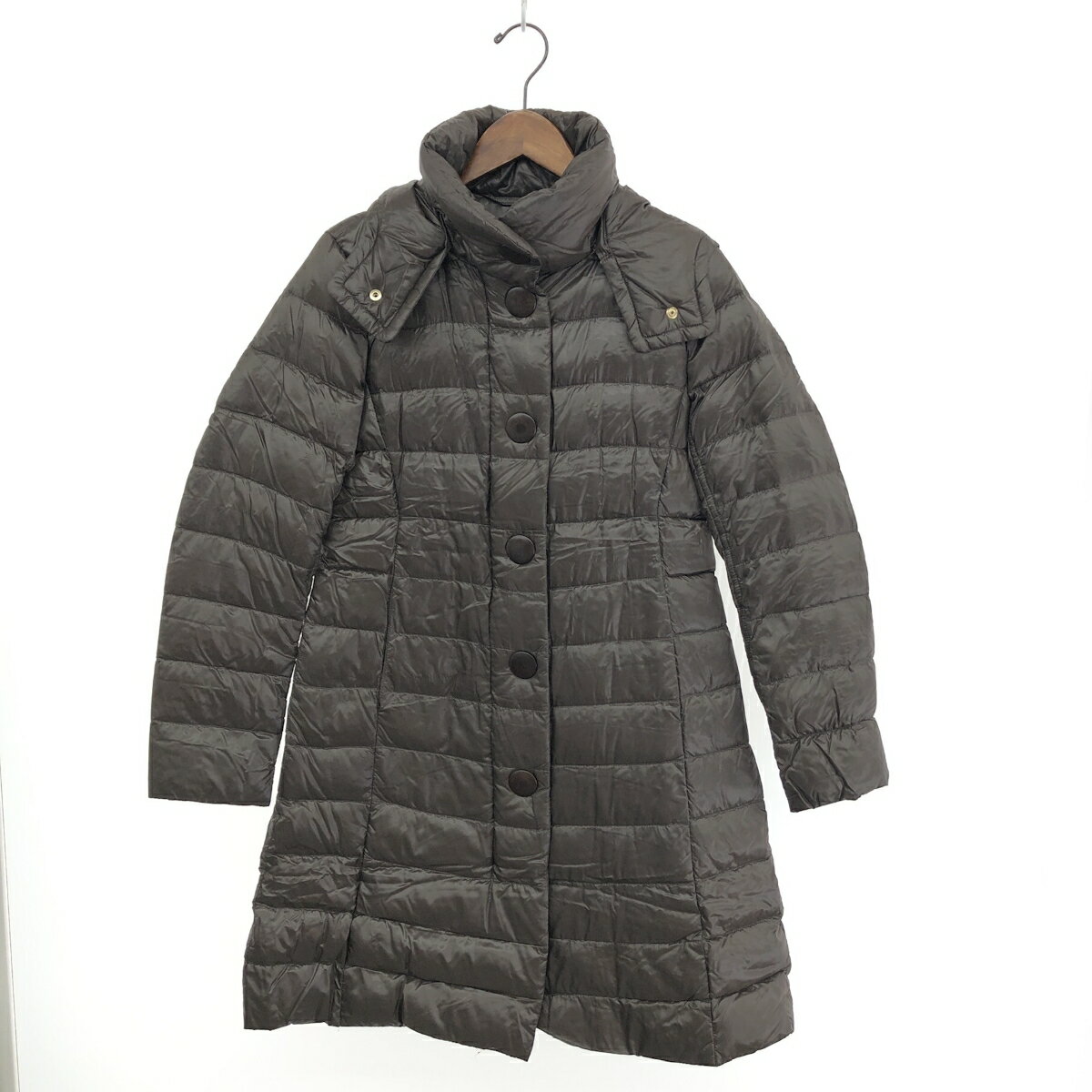 HERNO ヘルノ ダウンコート サイズ:44 ブラウン レディース アウター ロング 【中古】