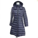 MONCLER モンクレール MOKA ダウンジャケット 良好 サイズ:0 パープル ナイロン レディース アウター ロングダウン 【中古】