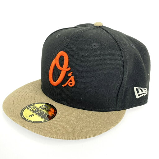 NEW ERA ニューエラ 59fifty オリオールズ キャップ 美品 サイズ:8 ブラック/ベージュ メンズ 帽子 ハット hat 服飾小物 【中古】 NEW ERA ニューエラ 59fifty オリオールズ キャップ 美品 サイズ:8 ブラック/ベージュ メンズ 帽子 ハット hat 服飾小物 【中古】
