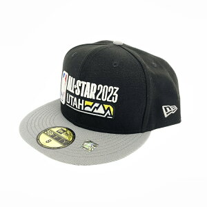 NEW ERA ニューエラ 59fifty NBAオールスターゲーム キャップ 美品 サイズ:8 ブラック/グレー 2023年 メンズ 帽子 ハット hat 服飾小物 【中古】