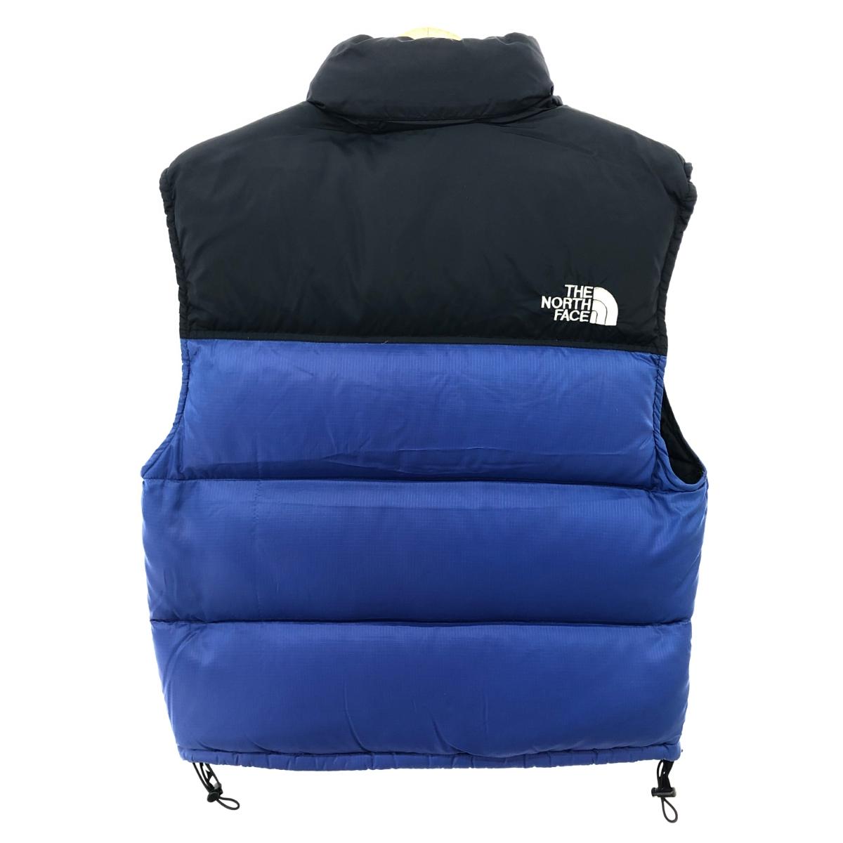 THE NORTH FACE ザノースフェイス ヌプシダウンベスト ダウンジャケット サイズ:L ブルー メンズ アウター 【中古】