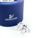 【20%OFFクーポン】★無制限&全員対象★【202507】 SWAROVSKI スワロフスキー カエル フィギュリン ケース付 7642 クリア クリスタル 置物 【中古】