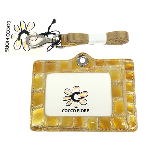 COCCO FIORE コッコフィオーレ パスケース 良好 イエロー レディース 名刺入れ パスケース 【中古】 COCCO FIORE コッコフィオーレ パスケース 良好 イエロー レディース 名刺入れ パスケース 【中古】