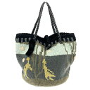 tsumori chisato ツモリチサト ニットトートバッグ マルチカラー ニット ユニセックス bag 鞄 【中古】(4)
