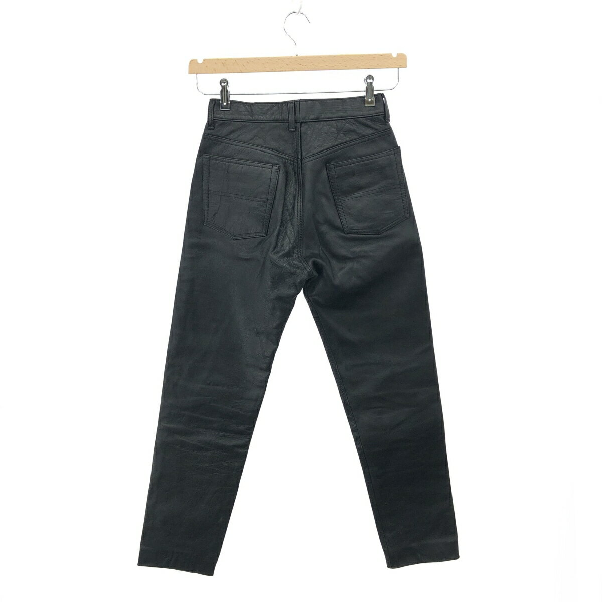 Harold Daniell ハロルドダニエル レザーパンツ サイズ:L ブラック メンズ ボトムス 【中古】