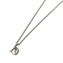 【20%OFFクーポン】★無制限&全員対象★【202507】 Christian Dior クリスチャンディオール ネックレス シルバーカラー レディース チョーカー ペンダント accessory アクセサリー 【中古】