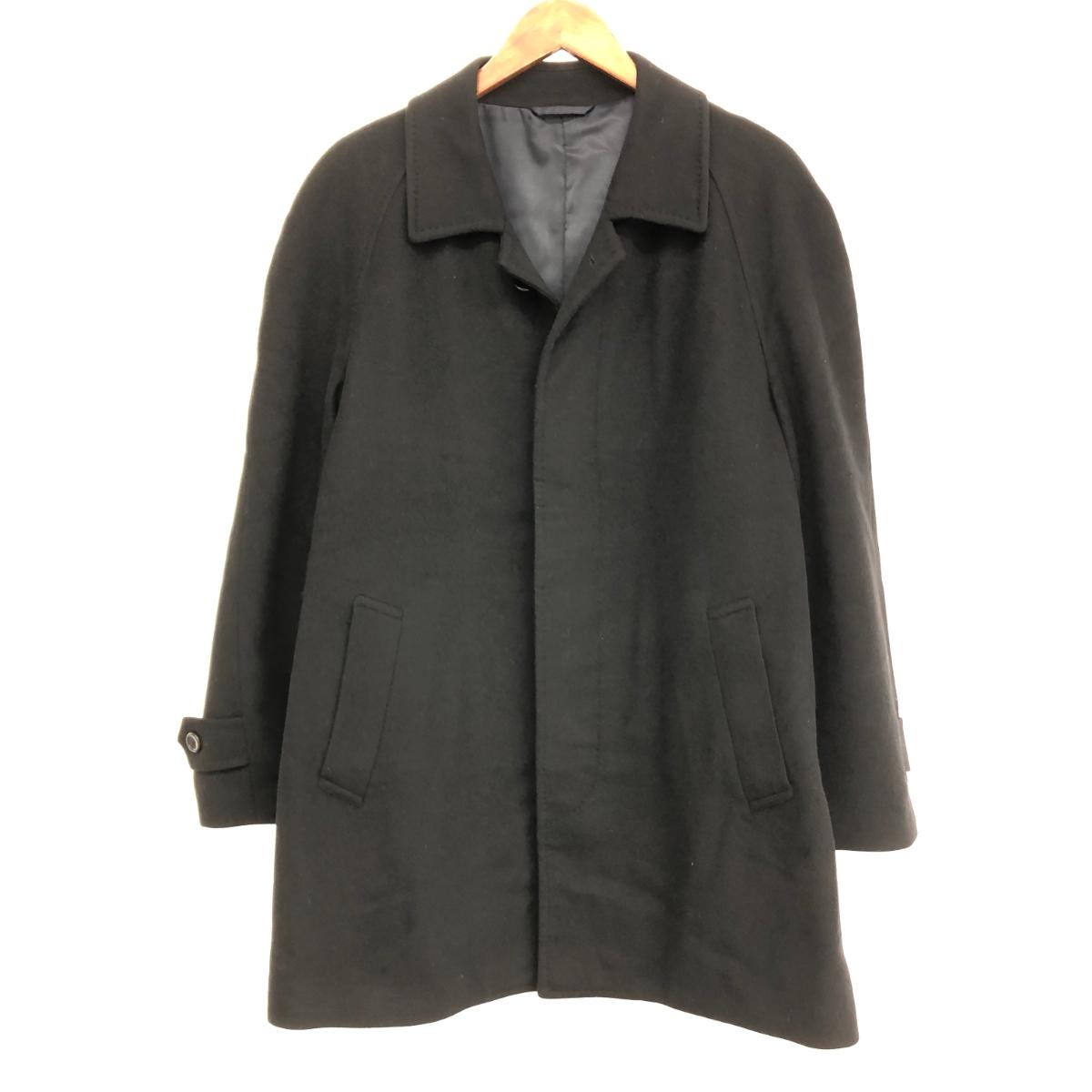 AVANT アバン カシミヤステンカラーコート サイズ:L ブラック メンズ アウター 【中古】