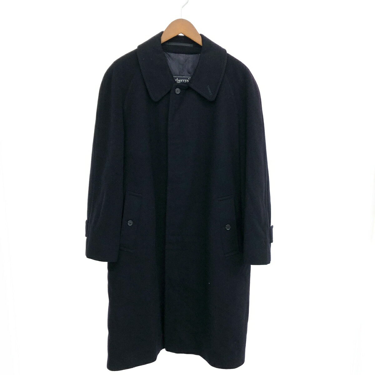 美品✨バーバリーロンドン カシミヤ ダブルフェイス ノバチェック リバーコート 1241011011129_1.jpg