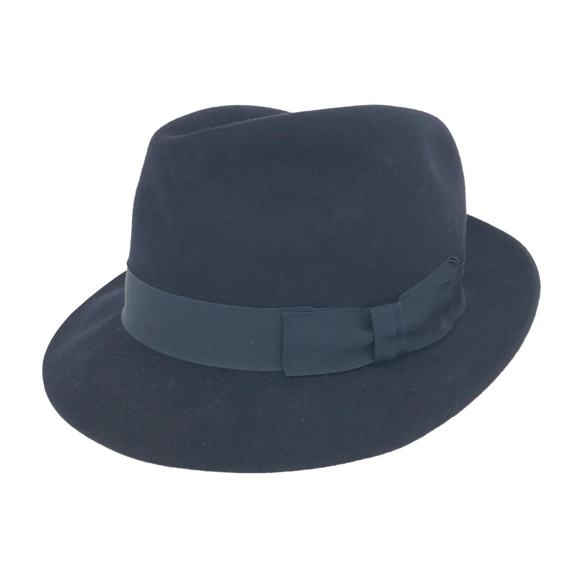CHRISTYS' クリスティーズ ハット 帽子 新品同様 ネイビー 毛(兎100%) ユニセックス 帽子 ハット hat 服飾小物 【中古】
