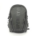 SUPERDRY 極度乾燥(しなさい) スーパードライ リュック ブラック PVC メンズ バックパック bag 鞄 【中古】