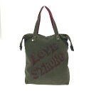 OLLEBOREBLA アルベロベロ トートバッグ 良好 カーキ キャンバス レディース bag 鞄 【中古】