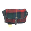 QUALITY GUNSLIPS クオリティガンスリップス ショルダーバッグ 未使用品 レッド チェック柄 レディース 斜め掛け bag 鞄 【中古】