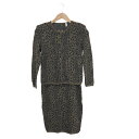 FENDI フェンディ カーディガン&スカート サイズ:40 ブラウン レディース ニットセットアップ レオパード 【中古】