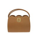 HANAE MORI ハナエモリ ハンドバッグ ブラウン レザー サークル金具 レディース bag 鞄 【中古】(4)