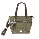 CHRISTIAN OLIVIER クリスチャンオリビエ マルチウェイリュック 新品同様 モカ ナイロン モノグラム レディース トートバッグ bag 鞄 【中...
