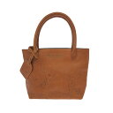 Peter Rabbit ピーターラビット トートバッグ ブラウン レザー 型押し レディース bag 鞄 【中古】