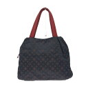 russet ラシット トートバッグ 美品 ネイビー ナイロン モノグラム レディース bag 鞄 【中古】