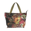 SHiME シィメ ミニ トートバッグ 良好 ブラウン ナイロン 花柄 レディース bag 鞄 【中古】