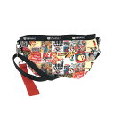 LeSportsac レスポートサック×ケロッグ ショルダーバッグ 美品 マルチカラー ナイロン 総柄 レディース 斜め掛け bag 鞄 【中古】