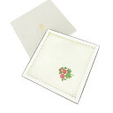 WAKO 銀座ワコー テーブルクロス 未使用品 ホワイト リネン 麻 薔薇刺繍 レディース 日用品 服飾小物 【中古】
