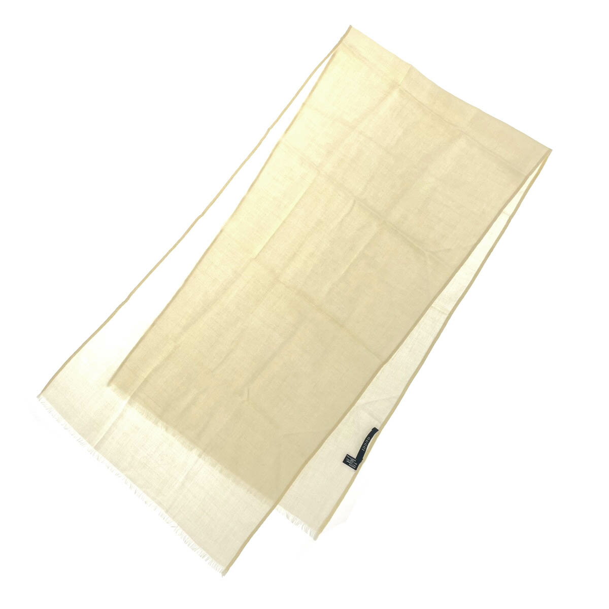 GUCCI グッチ ストール 良好 アイボリー カシミヤ×シルク GG柄 レディース イタリア製 服飾小物 【中古】