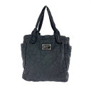 MARC BY MARC JACOBS マークバイマークジェイコブス トートバッグ ブラック ナイロン キルティング レディース bag 鞄 【中古】