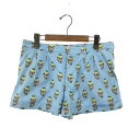 miumiu ミュウミュウ ショートパンツ サイズ:42 ブルー レディース 総柄 ハーフパンツ ボトムス 【中古】
