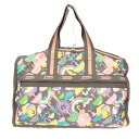 LeSportsac レスポートサック 2WAT ボストンバッグ グレージュ ナイロン アンブレラ レディース ドラムバッグ bag 鞄 【中古】