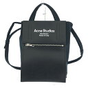 acne studios アクネストゥディオズ ペイパリー 2WAYバッグ 良好 ネイビー×ブラック レディース 多機能 bag 鞄 【中古】