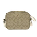 COACH コーチ ミニ ショルダーバッグ ベージュ PVC シグネチャー レディース 斜め掛け bag 鞄 【中古】