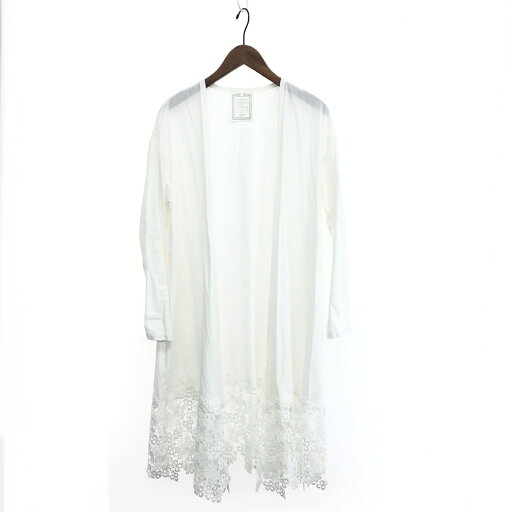 BEARDSLEY ビアズリー 裾レース羽織 22SS カーディガン BEZ1022104A ホワイト レディース トップス 羽織り 【中古】 BEARDSLEY ビアズリー 裾レース羽織 22SS カーディガン BEZ1022104A ホワイト レディース トップス 羽織り 【中古】