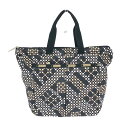 LeSportsac レスポートサック トートバッグ 良好 ブラック ナイロン レディース bag 鞄 ドット柄 【中古】
