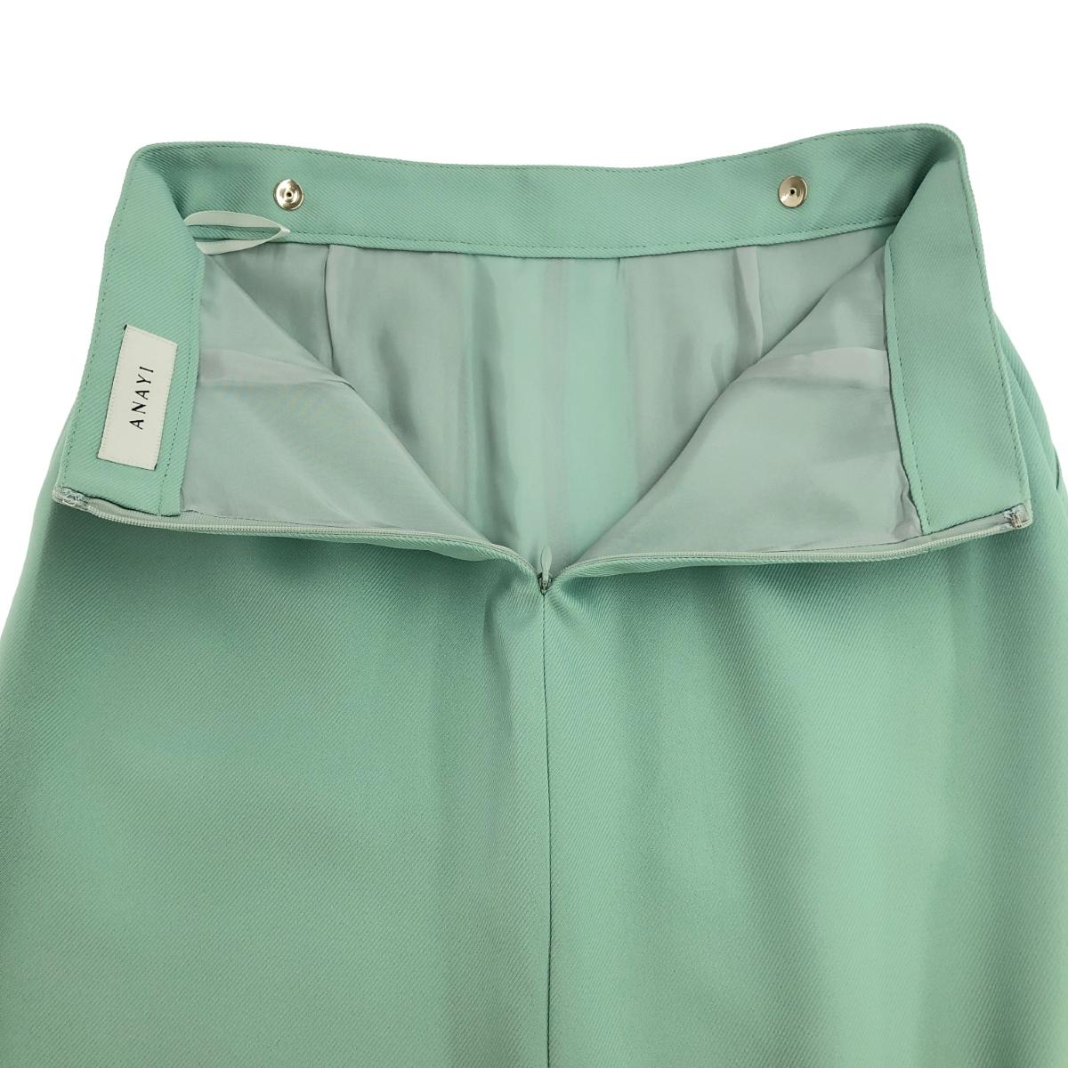 ANAYI アナイ 25SSブライトツイルポケット スカート 未使用品 サイズ:S 102517-11-090-70-360 グリーン レディース 25SS 【中古】