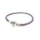 PANDORA パンドラ SVブレスレット パープル レディース 腕輪 アクセサリー 【中古】
