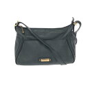 PLINIO VISONA プリニオヴィソナ ショルダーバッグ ブラック レザー レディース 斜め掛け bag 鞄 【中古】