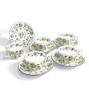 MINTON ミントン ハドンホールブルー カップ&ソーサー 5客セット 洋食器 【中古】