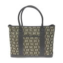 HAMANO ハマノ トートバッグ 美品 ブラウン ジャガード ロゴ柄 レディース bag 鞄 【中古】