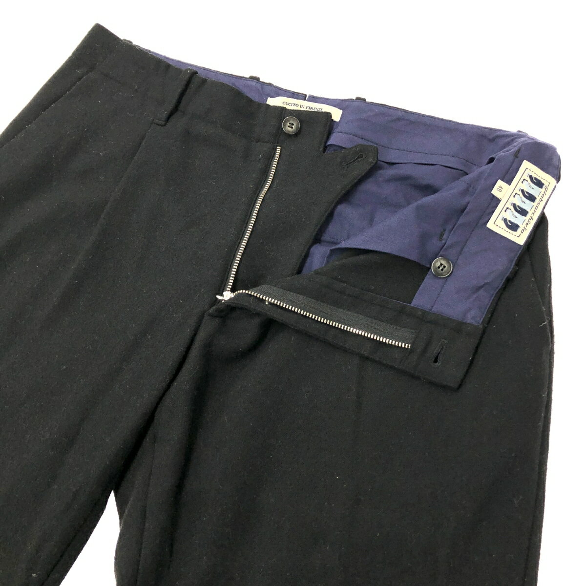 giab’s ARCHIVIO ジャブスアルキヴィオ ウール パンツ サイズ:48 ブラック メンズ ボトムス 【中古】