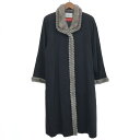 madamecinq マダムサンク カシミヤコート コート サイズ:M ブラック カシミヤ/ミンク レディース アウター ミンクファー付き 【中古】(4)