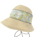 Chapeau d' O シャポードオー 帽子 ベージュ シルク83% リボン レディース 帽子 服飾小物 【中古】