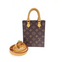 LOUIS VUITTON ルイヴィトン プティットサックプラ モノグラム 2WAYミニトートバッグ 美品 M81295 ブラウン レディース RFID bag...